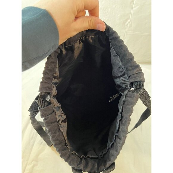 Walt Disney World Backpack Micky Mouse Printed Black Canvas Fabric - Picture 8 of 13